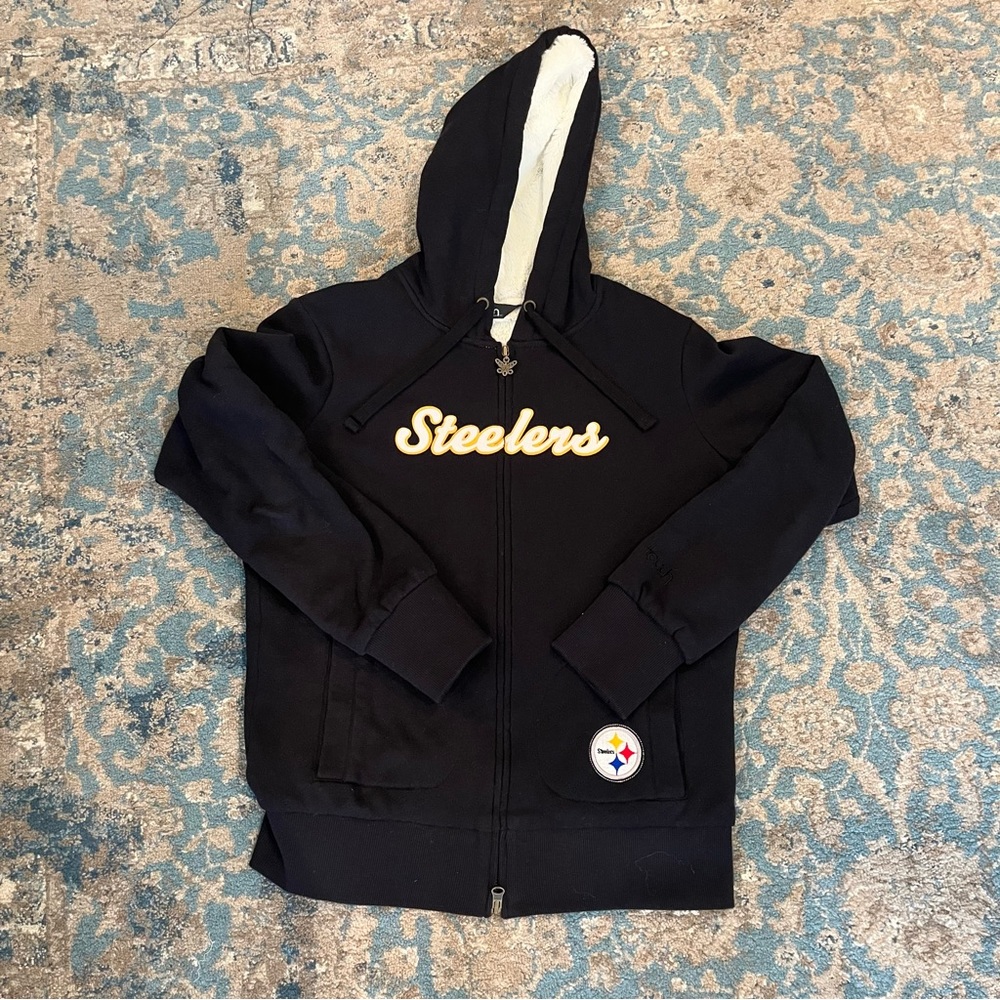Touch Steelers Zip Up Jacket Size Medium